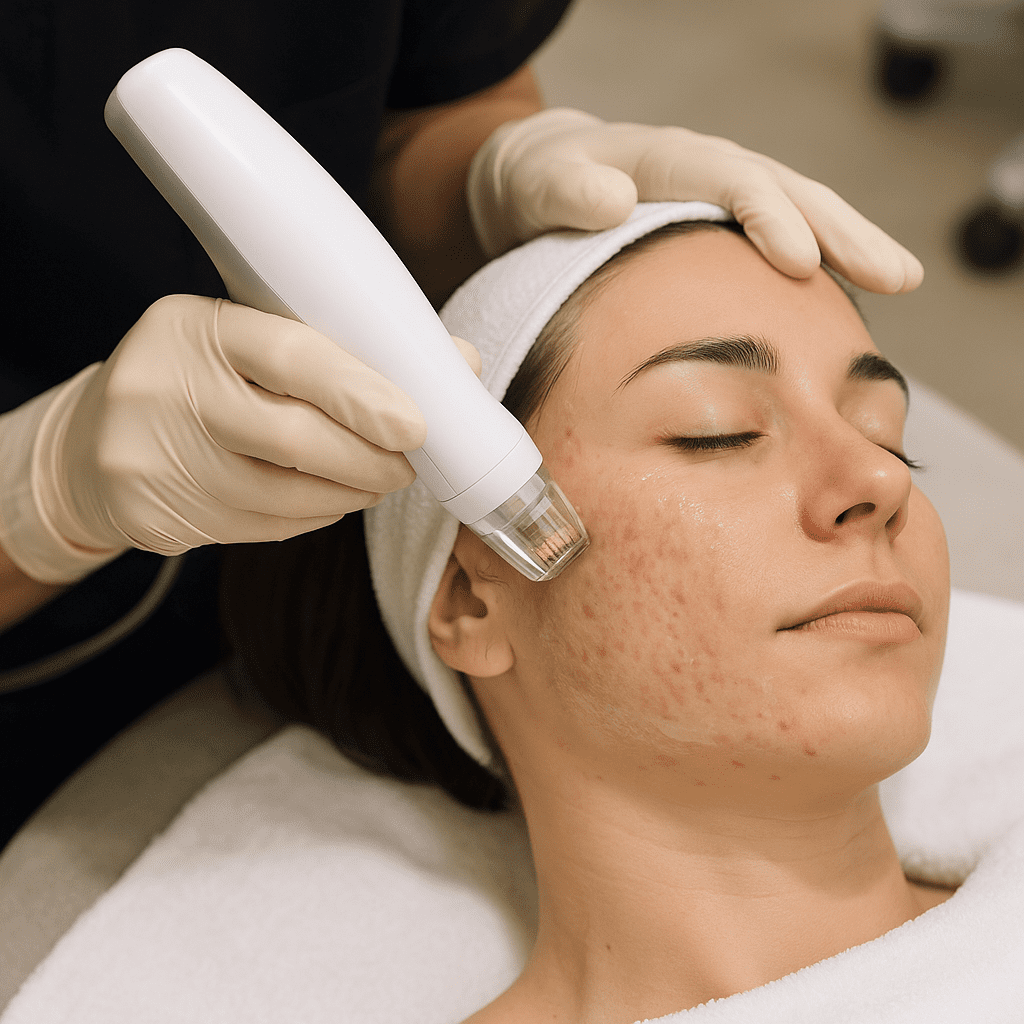 Fractional CO₂ Laser vs RF Microneedling for Acne Scars